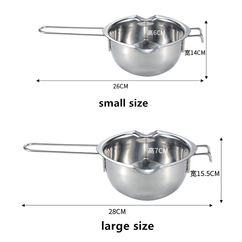 Hot-selling Stainless Steel Double Boiler Pot for for Melting Chocolate, Candy, Butter, Soap, Wax
