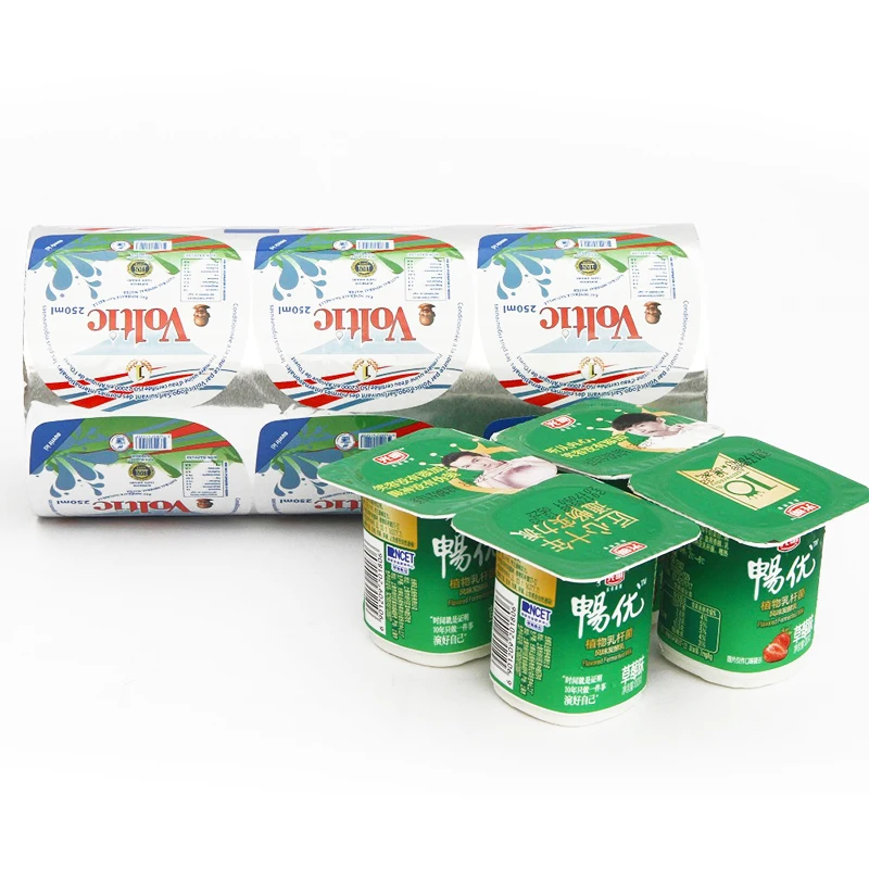 Easy Open End pp pet water cup alu Aluminium-Plastic foil lid sealing