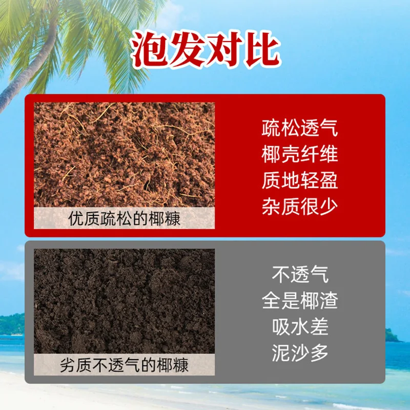 Coconut Coir Bricks ,Compressed Coconut Fiber Substrate Coir Pith Growing Media,for Potting Soil, Herbs, Garden