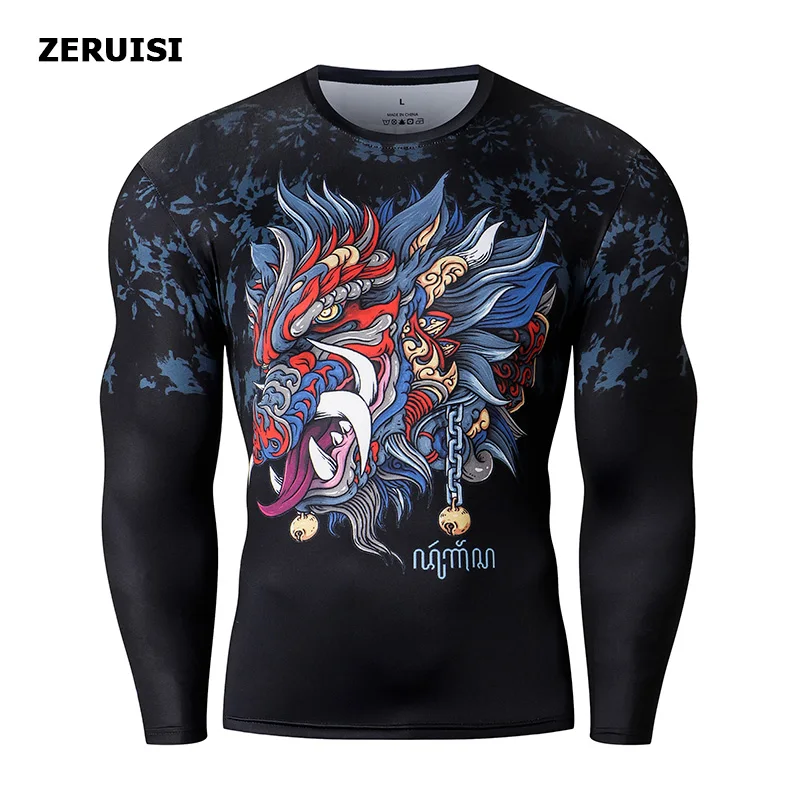Wholesale 3D Print Clothes Men Quick Dry T Shirts MOQ 10pcs In Stock Compression T-shirt Sports Rash Guard Tops Gym T Shirts