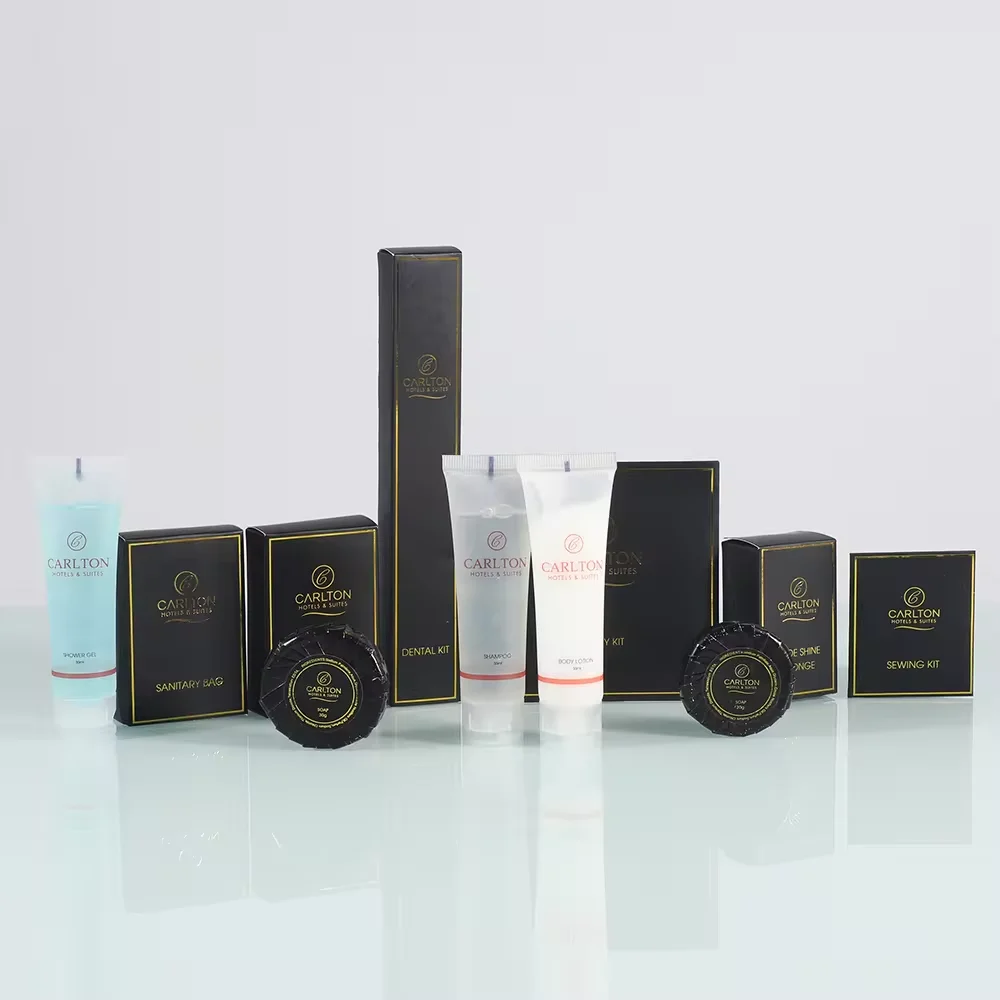 Custom Branded Hotel Amenity Products Hotel Bedroom Accessories Amenities Set Luxury Hotel Room Amenities Set