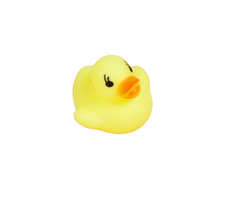
4*4*3,1 см мини Желтая резиновая утка игрушка для ванной звуковые плавающие утки  (60255679802)