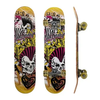 Double Kick Full Printed Skateboard Complete Wholesale