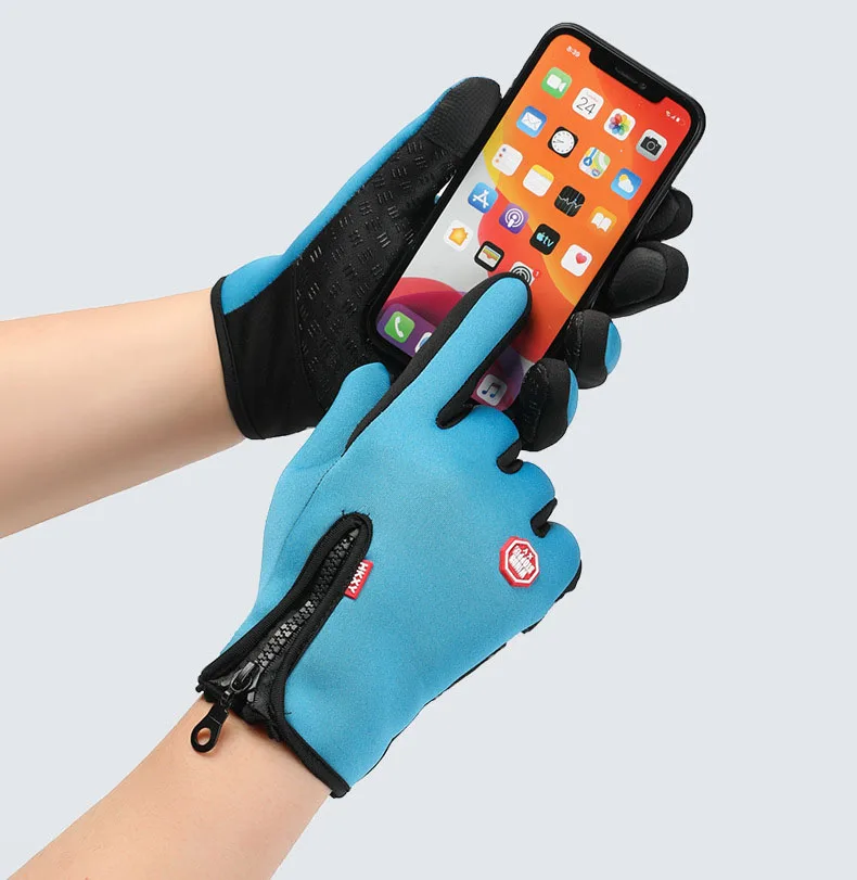 Custom Cycling Gloves Winter for Men Hot-Selling Anti-Slip Waterproof Touchscreen For Riding Outdoor Sports