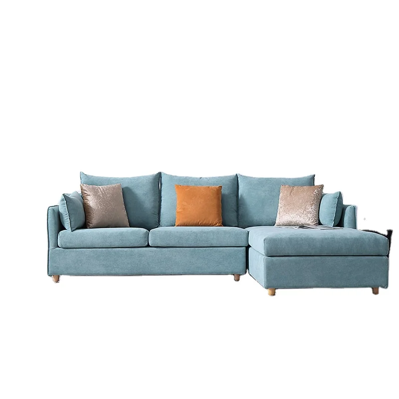 china factory modern green fabric small size cheap sofa set