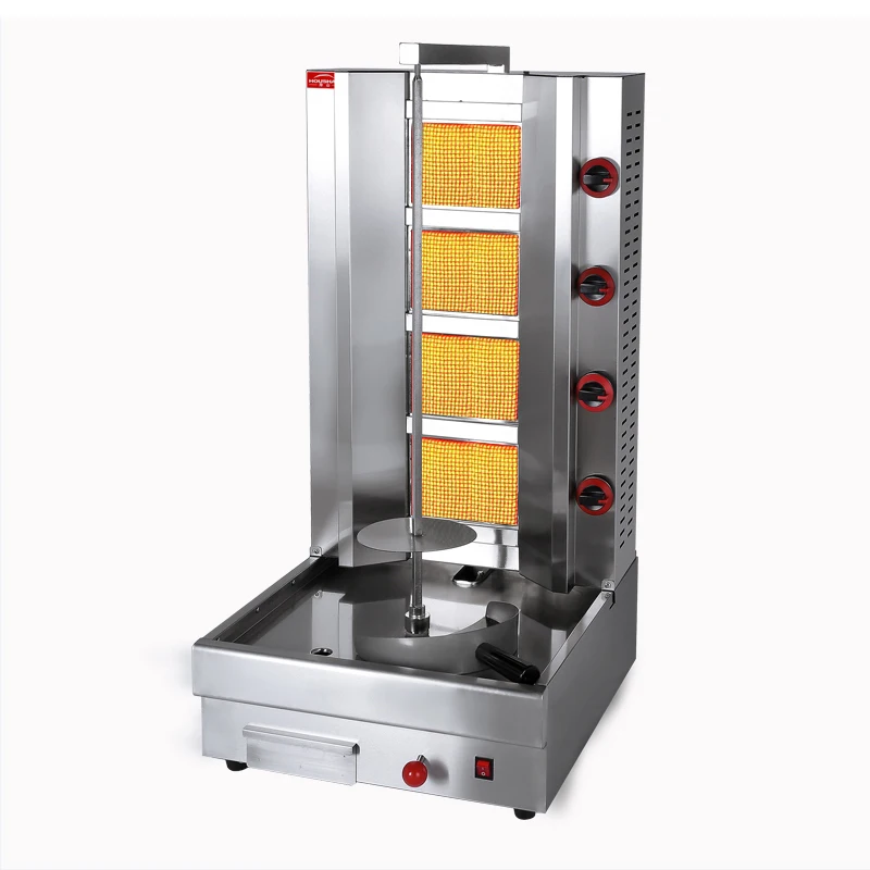 CG-650Q большой газовый гриль для шаурмы 2 горелки Doner Kebab Making Machine профессиональный поставщик