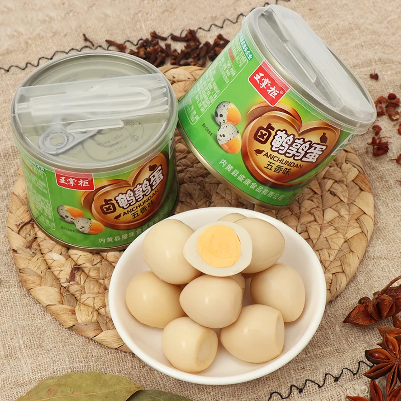 Plain quail eggs without shell canned quail egg barbecue chaffy dish with quail eggs