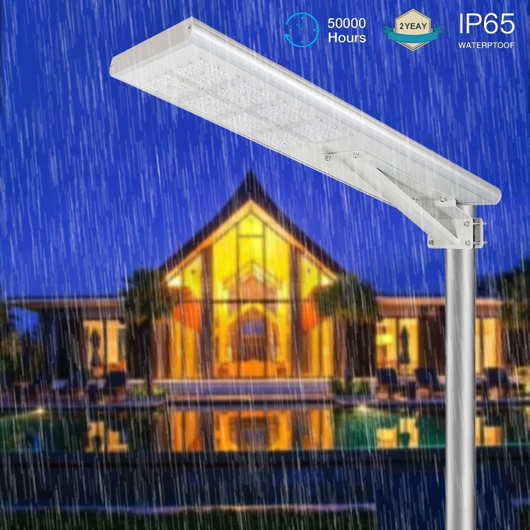 GEBOSUN New product aluminum outdoor IP66 40w 50w all in one solar led street light