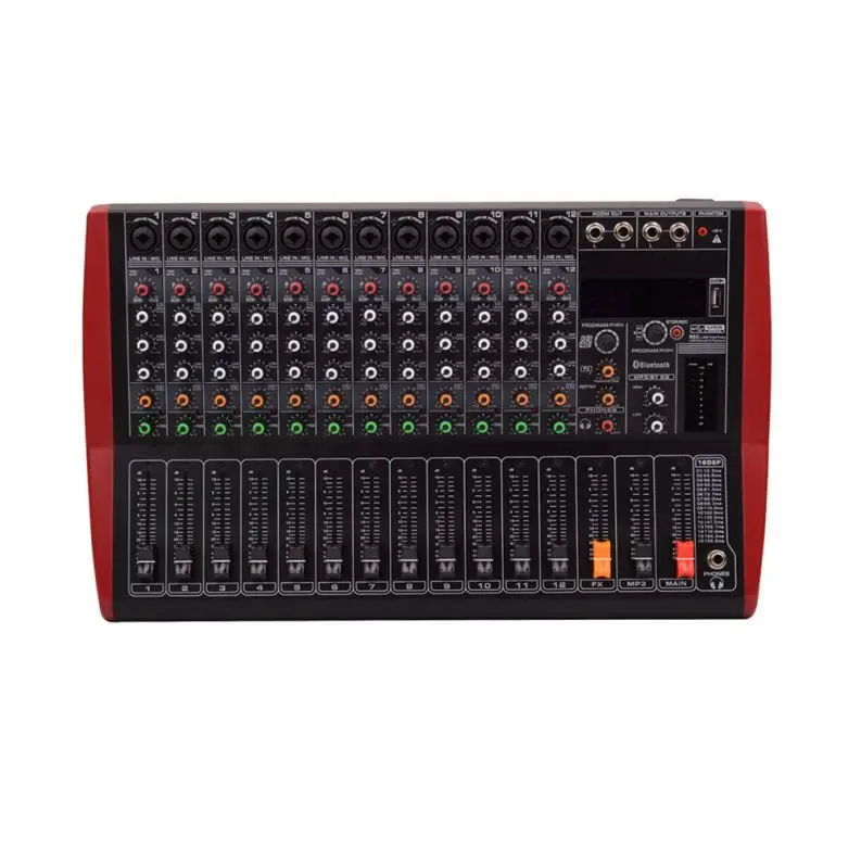 8/12/16 Channels Digitale 99 Dsp Digit Professional Video Audio Mixer