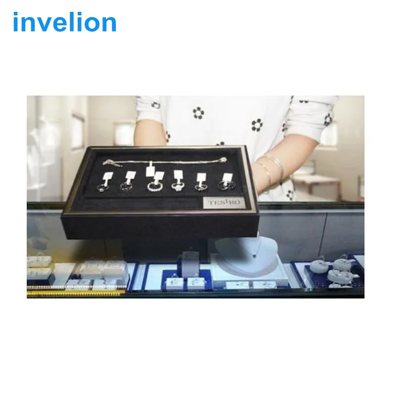 Invelion 10-100cm near field desktop uhf rfid reader writer USB keyboard output for self-service check out counter inventory