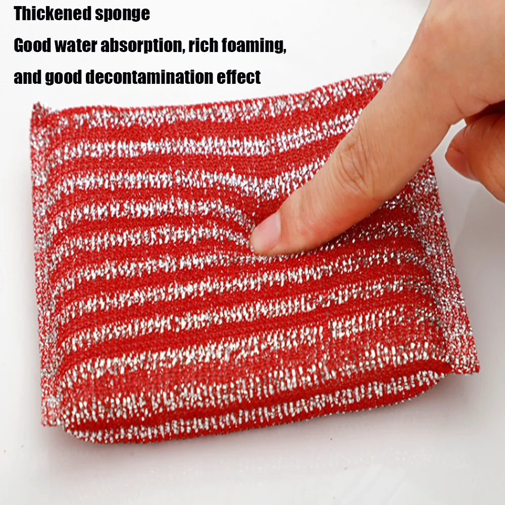 Hot Selling Polyester Net Kitchen Cleaning Sponge stainless steel wire for scrubber dish sponge scrubber