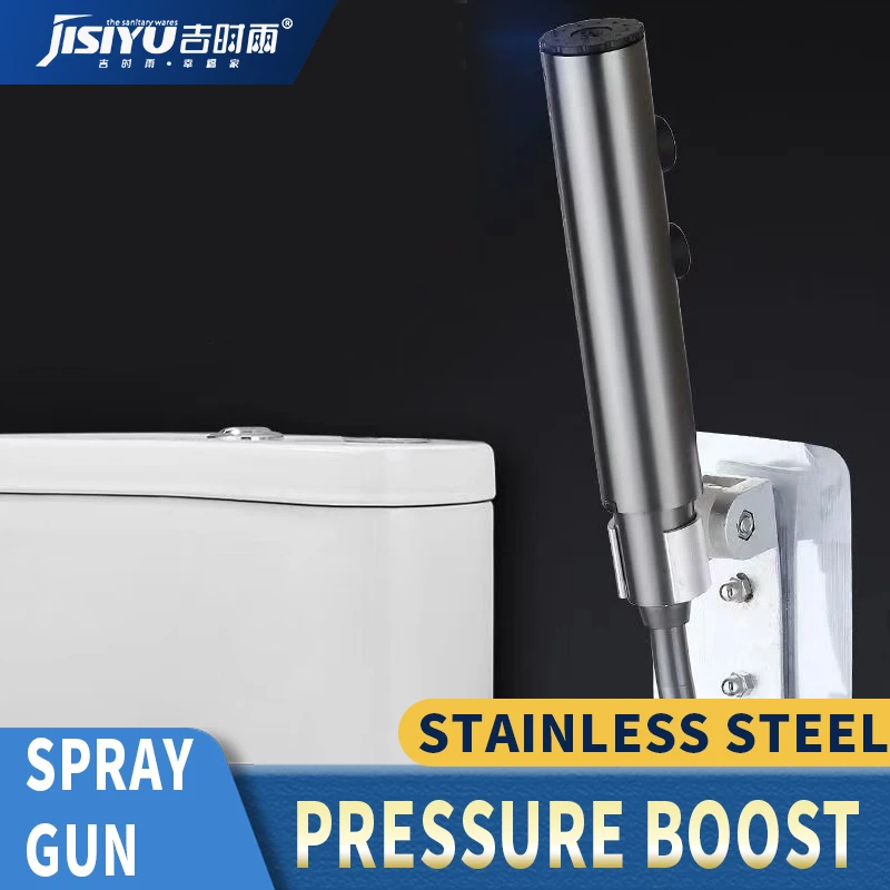 Stainless Steel Handheld Black Toilet Bidet Sprayer Bathroom Hand Held Shattaf Shower
