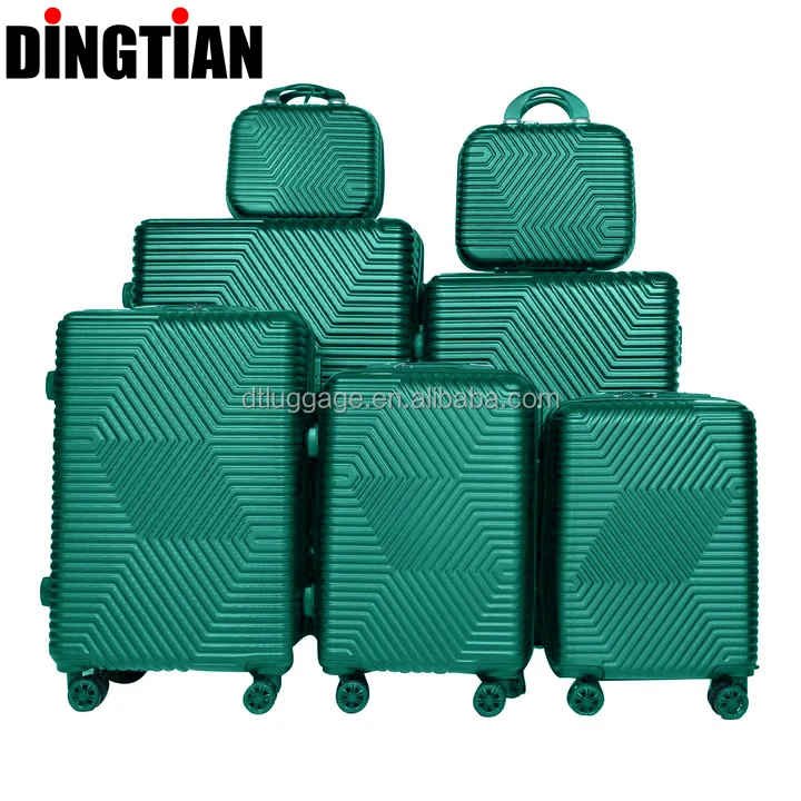 7pcs Unisex ABS Aluminum Luggage Sets with Spinner Caster TSA Lock Combination Lock for Outdoor Business Travel Support ODM/OEM
