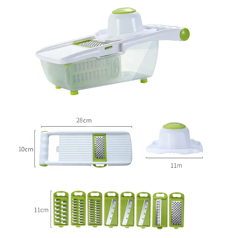 Multi Kitchen Accessories Mandoline Slicer Manual Zester Stainless Steel Vegetable Cutter Julienne Vegetables Cheese Box Grater