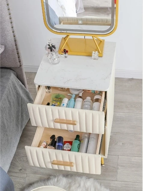 Скандинавский современный простой металлический туалетный столик с зеркалом и табуретом, макияж, стол, мебель для спальни