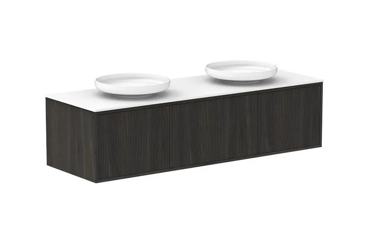 Hot sale hangzhou 1500mm length wall mounted wood bathroom vanity