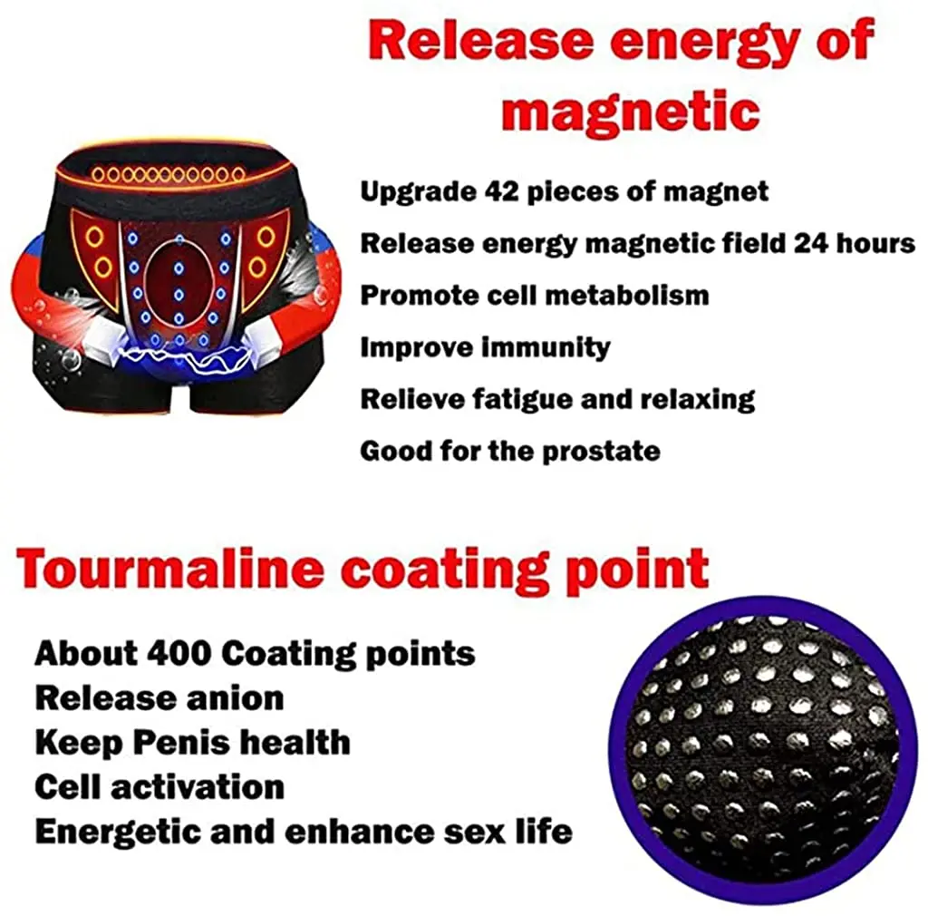 Мужские трусы-боксеры с турмалином