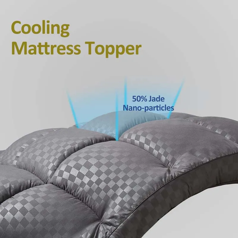 Factory Direct Sales Cotton Topper Mattress Cover Nature Queen Size Bed Cooling Fiber Thick Mattress Topper