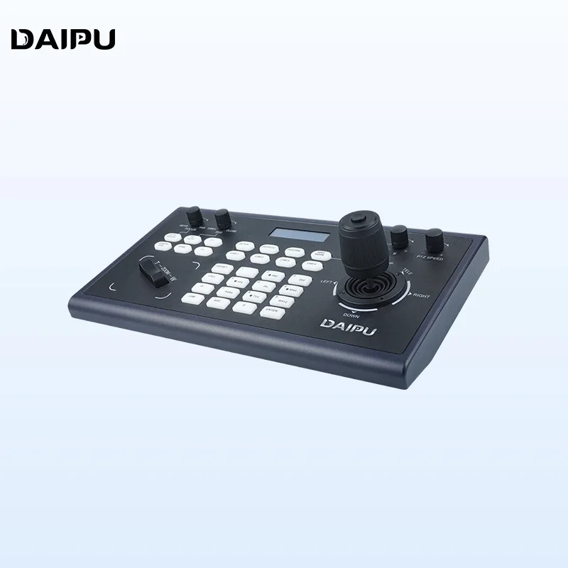DAIPU CCU-103 IP PTZ Controller PoE NDI Controller Keyboard with 4D Joystick for Live Streaming NDI PTZ Camera