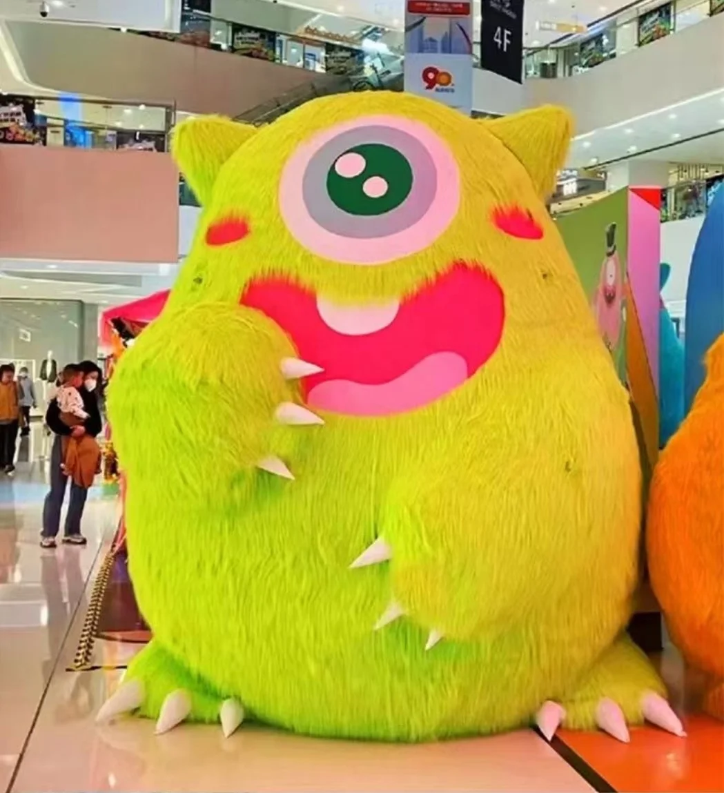 Hot sale decoration gorilla with air blower Giant inflatable mascot Cartoon animal Inflatable plush monster cartoon