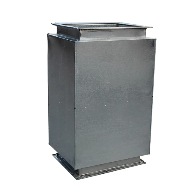 Duct silencing plenum Fan silencer Stainless steel static pressure box