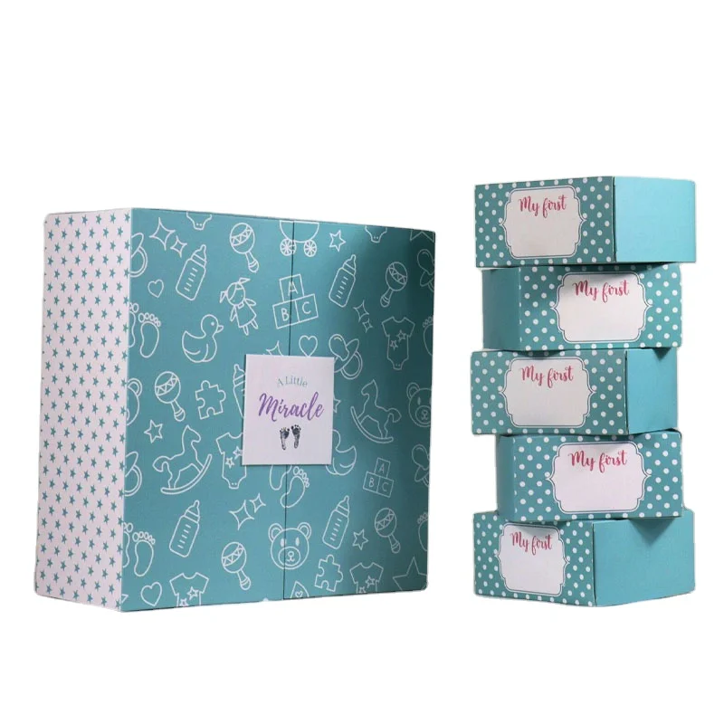 Высококачественный синий праздничный Подарочный календарь, календарь на 12 дней, Пользовательский логотип и печать