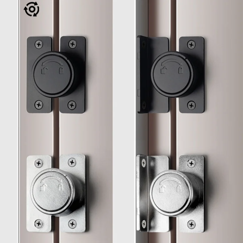 Doors And Windows Rotary Latch Cabinet Door Lock Aluminum Alloy Doors And Windows Desk Concealed Closet Lock