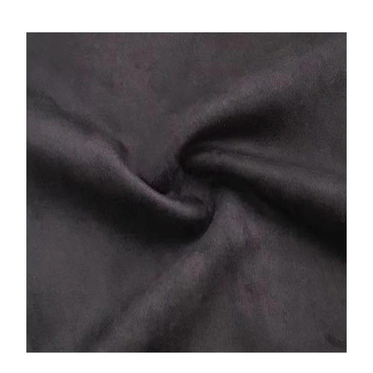 Chinese manufacturer knitted synthetic micro suede 100 % poly warmth r layer suede fabric for sweater skirt casual wear home