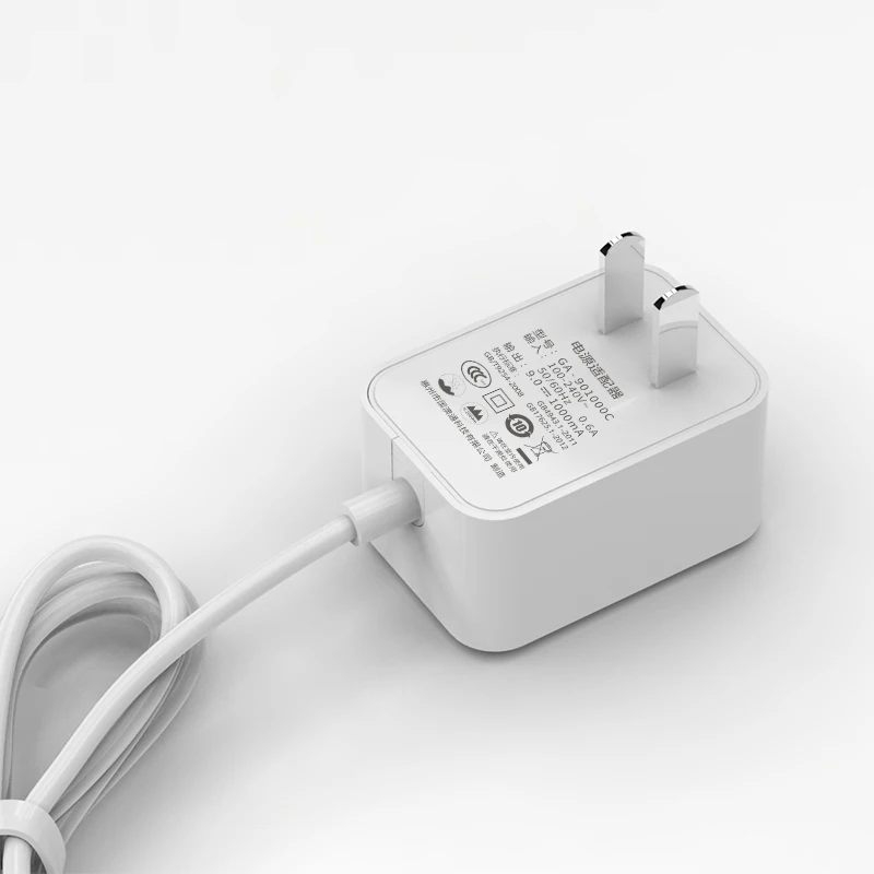 9V 1A China standards 3C certification CCC high quality switching power supply power adapter 9W small appliance universal plug