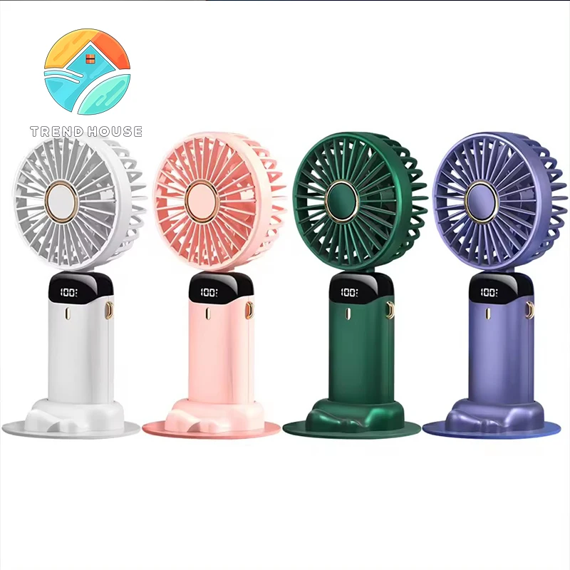Оптовая продажа Портативный Usb портативный вентилятор ароматерапия мини электрический вентилятор с цифровым дисплеем для раскладного стола OEM ODM ручная пресс-форма для воздушного охлаждения вентилятор 5V 190G