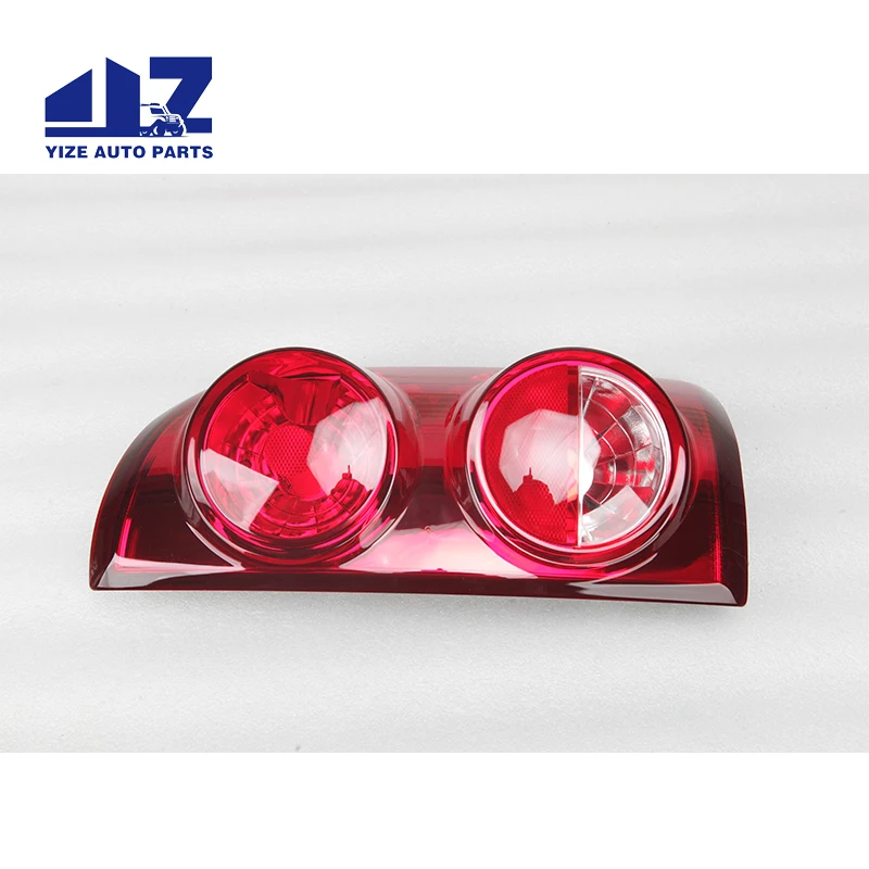 For Dodge Ram Truck Red Clear Tail Lights Brake Lamps Driver Left + Passenger Right Pair Replacement Set 2007-2009-