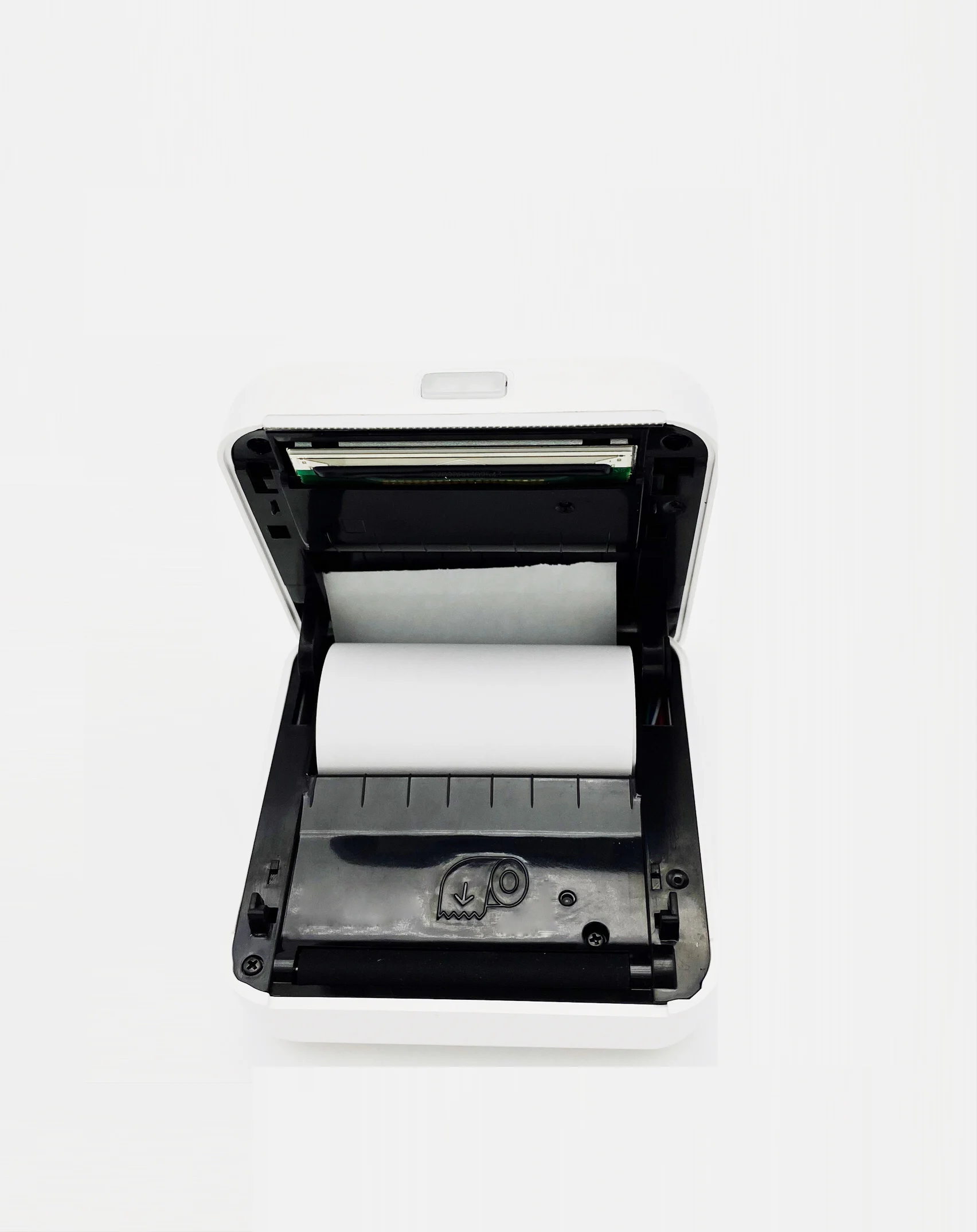 Изысканный 58 мм термопортативный принтер с синими зубьями для сотового телефона домашний Карманный фотопринтер маленький мобильный портативный принтер