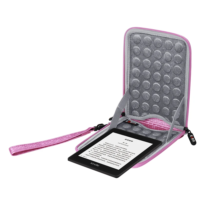 
Football Leather Fabric Shockproof Foam Waterproof Zipper Flat Hook and Loop Closure Sleeve Cover E-book Case for Kindle 