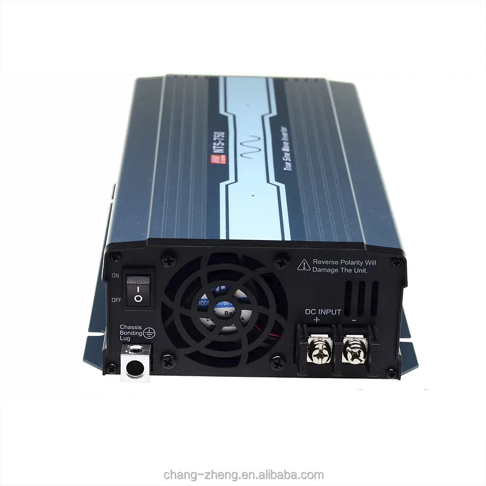 Meanwell NTS-750 750W Pure Sine Wave DC to Ac Home Car Power Inverter DC 12V 24V 48V to AC 200V 220V 230V 240V Solar Inverter