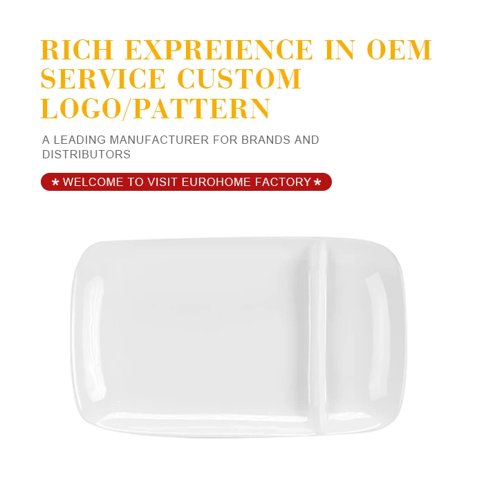 Eurohome factory restaurant chinaware hotel porcelain crockery porcelain plate