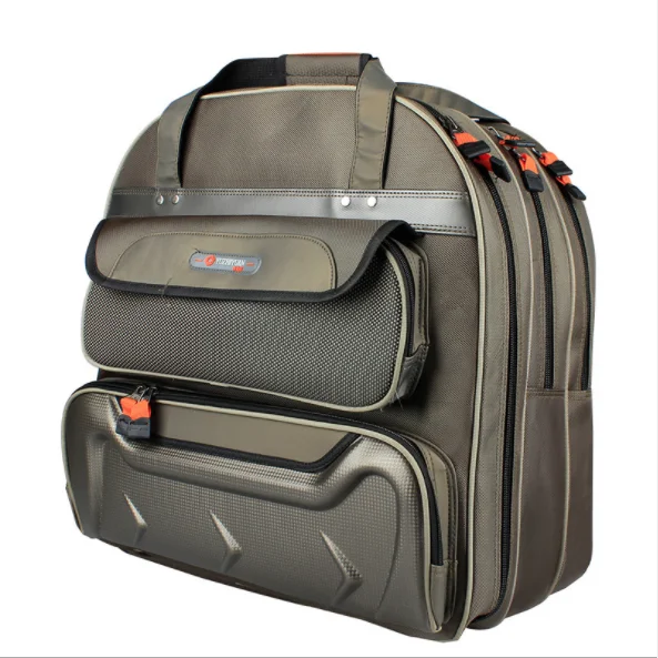 Waterproof and wear-resistant hardshell fishing gear tackle backpack
