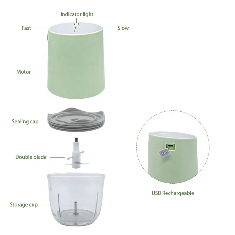 Portable and convenient smoothie mixer mini rechargeable baby food