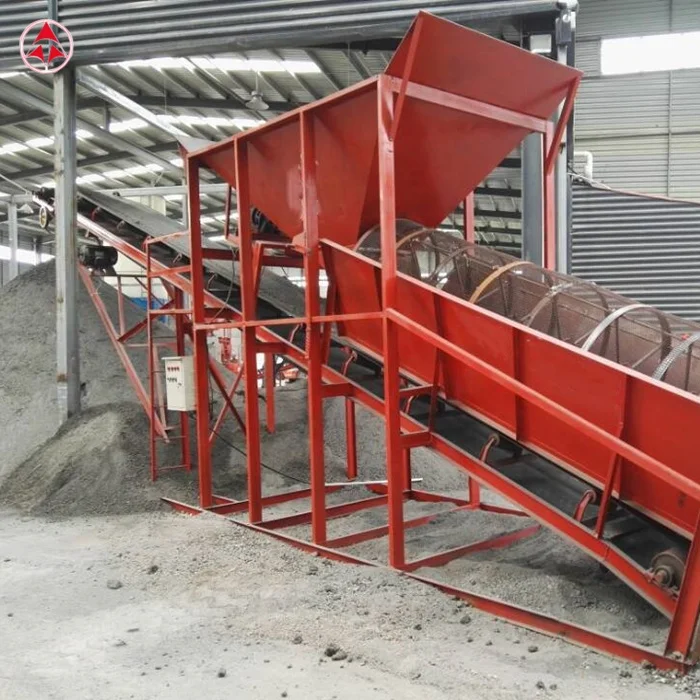 Heavy duty portable soil trommel screen  mobile trommel screen price