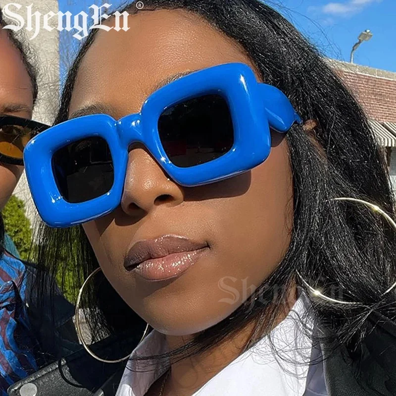 629/9369 New Arrival Hottest Sunglasses Vintage Thick Square Sunglasses For Women 2023
