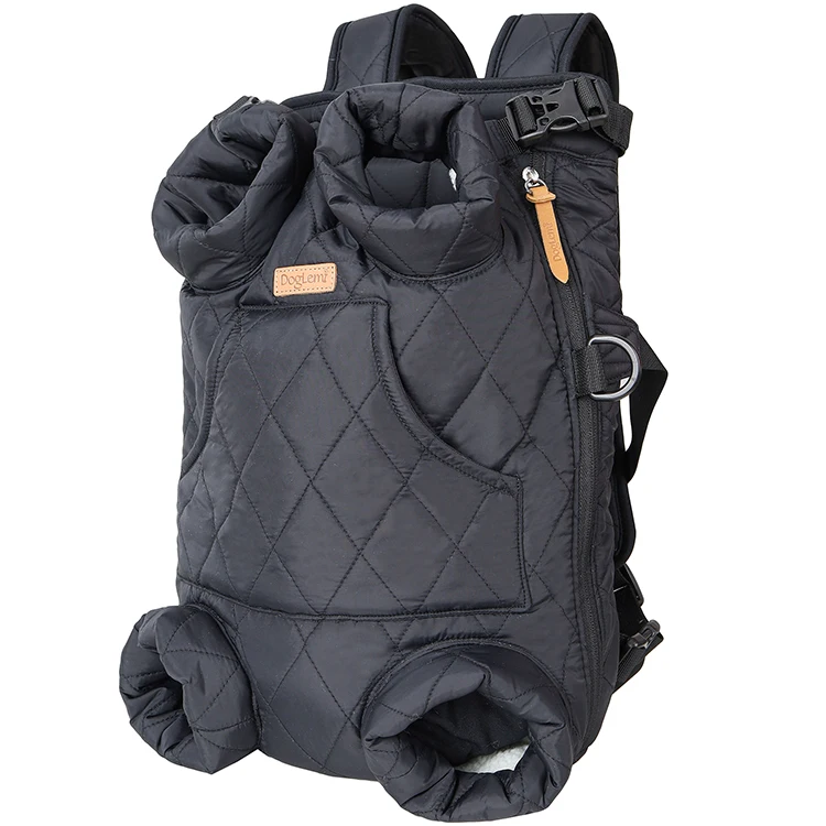 Custom logo Dog front backpack harness  ,Winter cozy backpack comfort warm carrier for dog   cat carrier bag dog travel bag