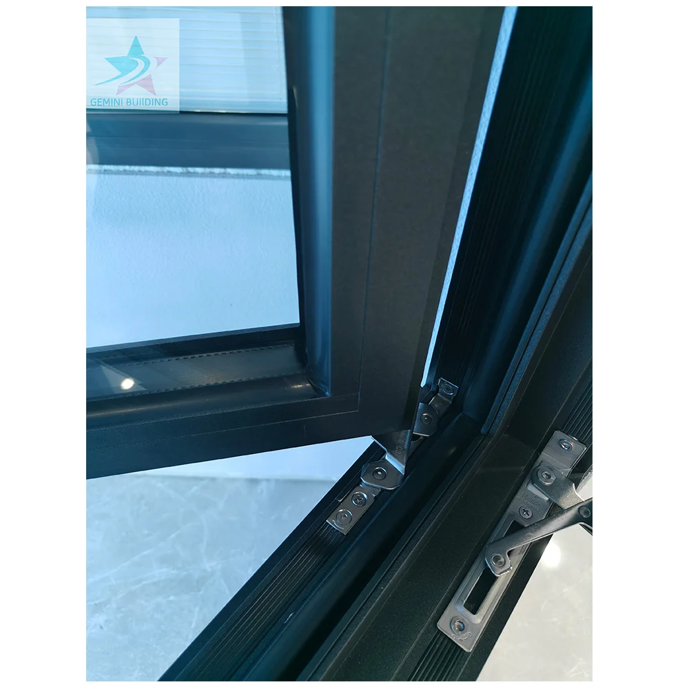 Energy Efficiency Aluminum Inswing Casement Windows Triple Glazed Tilt And Turn Window With Flyscreen