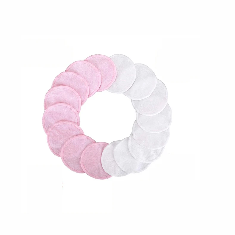 12 Pcs Makeup Remover Reusable Cotton Bamboo Fiber Makeup Pads