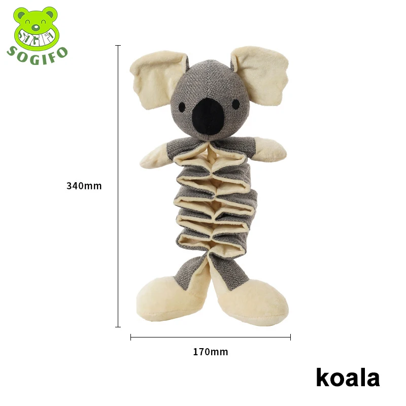 Wholesale Large Squeaky Resistance To Bite Dog Walking Plush Rope Training Toys For Dogs Pet Toys Soft Beer Canvas Manufacturer