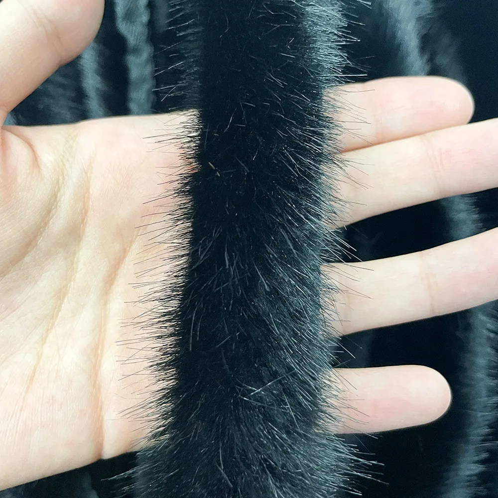 3cm Width Customized Raccoon Fake Fur Trim Mink Fur Trimming Faux Fur Trim
