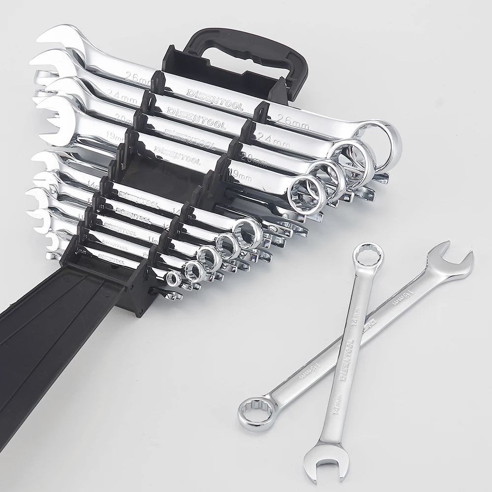 Chromeplate single ring combo super quality wrench set spanner