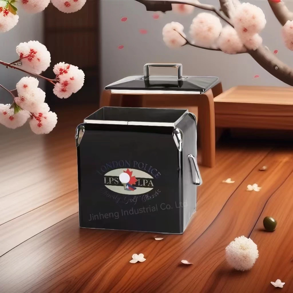 13 Liter Retro Stainless Steel Portable Multi-functional Cold And Warm Dual-Purpose Food And Beverage Insulation Hand Bucket