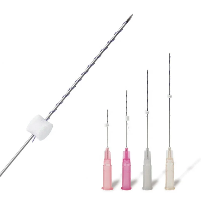 Pcl Fox Eyes Hilos Facial 26g 27g Sharp Neadle Korean Mesh Screw Cog Multi Pdo Lift Double Screw Threads Lift