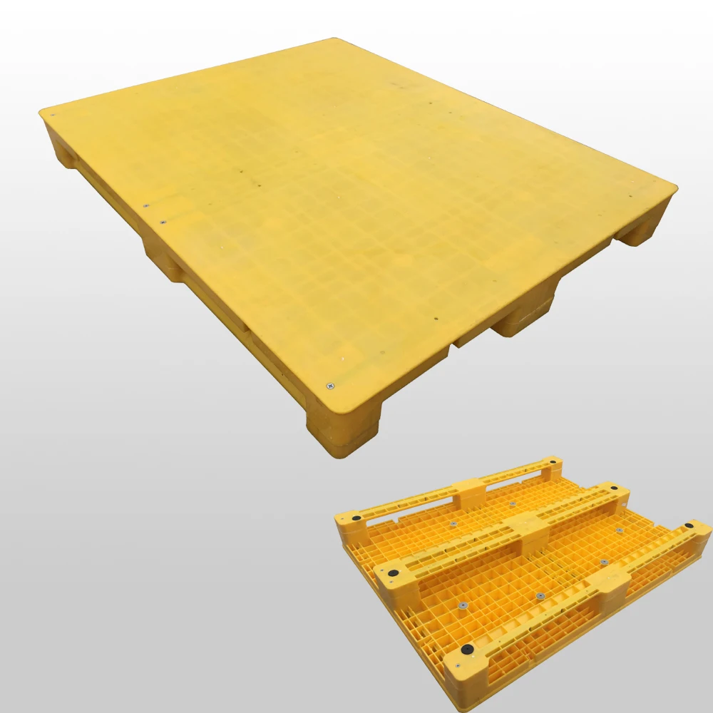 HUADING Pallets Heavy Duty Plastic China Manufacturer Accept Custom 1000*1000 Yes,with 7 Steel Tubes Plastic Pallets for Sale 1T