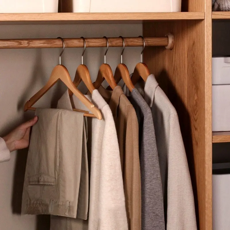 19 Years Hangers Manufacturer Free Samples Low MOQ Natural Bulk 100 Pack Wooden Hanger of Wood