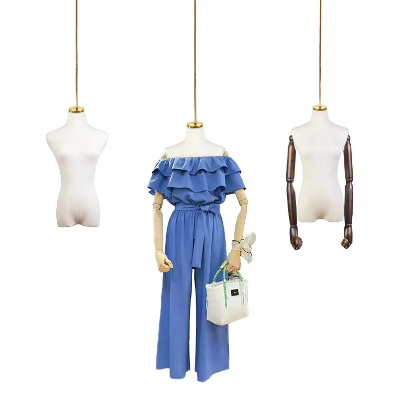 Модный женский манекен с тканевым покрытием Женский